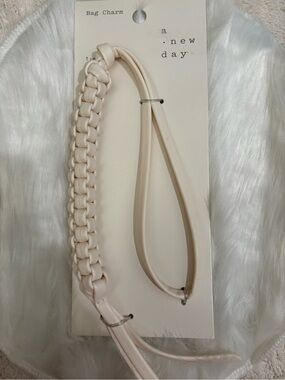 Cream Braided Bag Charm by A New Day